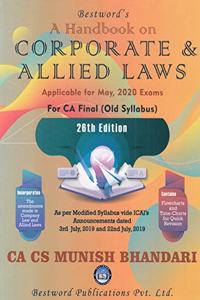 A Handbook On Corporate & Allied Laws (For CA Final Old Syllabus) 26th Edition 2020