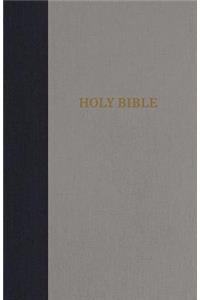 KJV, Thinline Bible, Compact, Cloth Over Board, Navy/Gray, Red Letter Edition