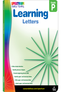 Learning Letters, Grade Pk: Grade P