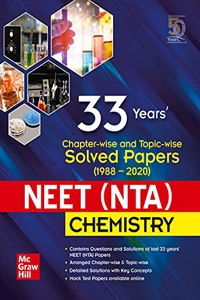 33 Years  Chapter-wise and Topic-wise Solved Papers (1988 - 2020) NEET (NTA) Chemistry