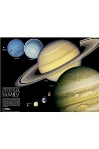 National Geographic Solar System Wall Map (24.25 X 18.25 In)