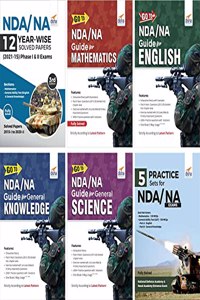 NDA/ NA Study Package - Guide + 12 Year-wise Solved Papers + 5 Practice Sets for Mathematics, English & General Knowledge