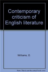 Contemporary Criticism of English Literature