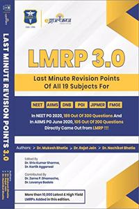 DBMCI Last Minute Revision Points (LMRP - 3.0) 2020 | NEET PG AIIMS PG DNB PGI JIPMER FMGE | Quick Revision for All 19 Subjects