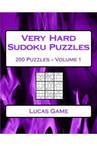 Very Hard Sudoku Puzzles Volume 1: Very Hard Sudoku Puzzles For Advanced Players