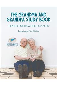 Grandma and Grandpa Study Book Senior Crossword Puzzles Extra Large Print Edition