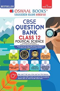 Oswaal CBSE Question Bank Class 12 Political Science Book Chapter-wise & Topic-wise [Combined & Updated for Term 1 & 2]