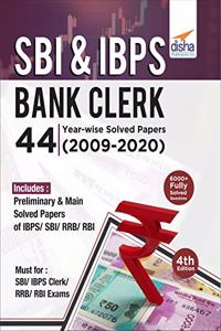 SBI & IBPS Bank Clerk 44 Year-wise Solved Papers (2009-20) 4th Edition