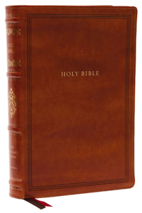 KJV, Wide-Margin Reference Bible, Sovereign Collection, Leathersoft, Brown, Red Letter, Comfort Print