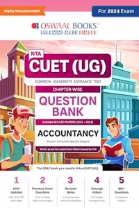 Oswaal NTA CUET (UG) Chapterwise Question Bank Accountancy (For 2024 Exam)