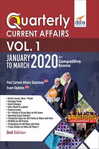 Quarterly Current Affairs 2020 Vol. 1 - January to March - for Competitive Exams