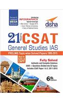 21 Years CSAT General Studies IAS Prelims Topic-wise Solved Papers (1995-2015) 6th Edition (English)