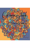 Coloring Book Mandala Designs 80 pages: Our adult coloring book for women, men, teens keeps you focused and calm any time by coloring simple mandala patterns for beginner.