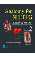 Anatomy for NEET PG: Theory and MCQs Vol 2 (PB)