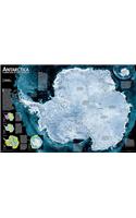 National Geographic Antarctica Satellite Wall Map (31.25 X 20.25 In)