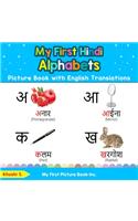 My First Hindi Alphabets Picture Book with English Translations