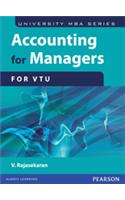 Accounting for Managers (For the VTU)