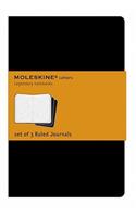 Moleskine Ruled Cahier Xl - Black Cover (3 Set)