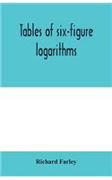 Tables of six-figure logarithms; Containing the Logarithms of numbers from 1 to 10,000, of sines and tangents for every minute of the quadrant, and of sines for every six second of the first two degrees.