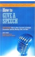 How to Give a Speech