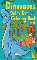 Dinosaurs Dot to Dot Coloring Book