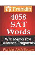 Franklin 4058 SAT Words With Memorable Sentence Fragments