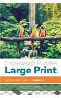 Crossword Puzzles Large Print (Intermediate Level) Vol. 2