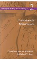 Unfashionable Observations