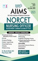 SURA`S AIIMS NORCET (Nursing Officers Recruitment Common Entrance Test) Exam Books in English Medium - Latest Edition 2023