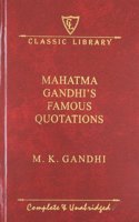 Mahatma Gandhi's Famous Quotations (Wilco Classic Library)