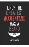 Only The Greatest Accountant Has A Beard Notebook