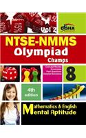 NTSE - NMMS Olympiad Champs - Mathematics & English / Mental Aptitude (Class 8 Volume 2)