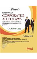 Handbook on CORPORATE & ALLIED LAWS (Applicable for CA Final May 2017 Exams)