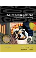 Sales Management: Analysis and  Decision Making