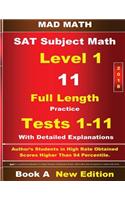 2018 SAT Subject Level 1 Book A Tests 1-11