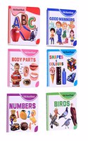 Early Learning Little Library Kids Children Baby Books Set For 1 Year Old to 5 Year Old , Set of 6 Books - Alphabets, Good Manner, Body Parts, Birds, Shape & Colour, Numbers. Best Books For Toddlers.