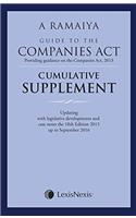 Ramaiya Guide to the Companies Act - Comulative Supplement (Providing Guidance on the Companies Act, 2013)