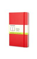 Moleskine Large Plain Hardcover Notebook Red