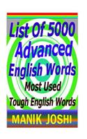 List of 5000 Advanced English Words