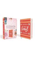 Niv, Girls' Ultimate Backpack Bible, Faithgirlz Edition, Compact, Flexcover, Coral, Red Letter Edition, Comfort Print