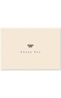 Thank You Notes Gold Butterfly