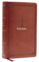 KJV Holy Bible: Large Print Single-Column with 43,000 End-Of-Verse Cross References, Brown Leathersoft, Personal Size, Red Letter, Comfort Print: King James Version