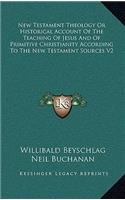 New Testament Theology or Historical Account of the Teaching of Jesus and of Primitive Christianity According to the New Testament Sources V2