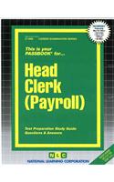 Head Clerk (Payroll)