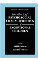 Handbook of Psychosocial Characteristics of Exceptional Children