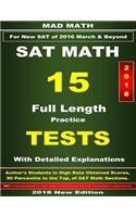 2018 New SAT Math 15 Tests