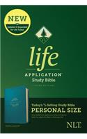 NLT Life Application Study Bible, Third Edition, Personal Size (Leatherlike, Teal Blue)