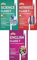 Olympiad Champs Science, Mathematics, English Class 7 with Past Questions 3rd Edition (Set of 3 Books)