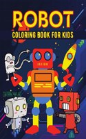 Robot coloring book for kids