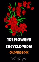 101 Flowers Encyclopedia Coloring Book